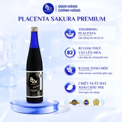 82X - Bộ 3 Hỗ Trợ Làm Mờ Các Vết Nám, Da Sáng Bật Tone 82X Sakura Placenta & Placenta Classic & Sakura Collagen 500ml