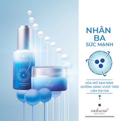 Sakura Beauty - Bộ Sản Phẩm Giảm Nám, Dưỡng Trắng Da Cao Cấp Sakura Transforming Serum & Cream 30g