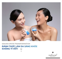 Sakura Beauty - Bộ Sản Phẩm Giảm Nám, Dưỡng Trắng Da Cao Cấp Sakura Transforming Serum & Cream 30g