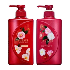 Tsubaki - Bộ Gội Xả Phục Hồi Tóc Tsubaki Premium Moist 490ml x2 Phiên Bản Giới Hạn