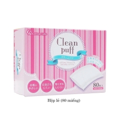 Labo Cotton - Bông Tẩy Trang Clean Puff 80 Miếng