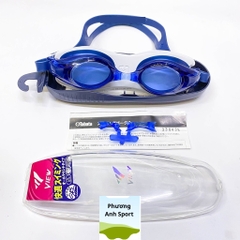 TABATA - Kính bơi View V500S tầm nhìn rộng, dễ đeo, chống nước Nhật Bản (Màu xanh)