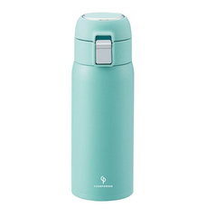 Cleanpowder - Bình Giữ Nhiệt Nắp Bật Cao Cấp Màu Xanh 350ml