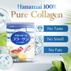 Hanamai - Collagen Chiết Xuất Da Heo, Da Cá Vị Trà Xanh