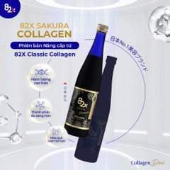 82X - COMBO 2 Chai Nước Uống Collagen & Placenta Cao Cấp 82X Sakura Premium 500ml