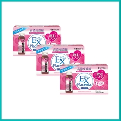 Ltoh EX Placenta - Combo 3 Hộp Nước Uống Tinh Chất Nhau Thai Cừu (Hộp 10 x 50ml)