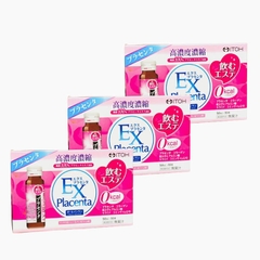 Ltoh EX Placenta - Combo 6 Hộp Nước Uống Tinh Chất Nhau Thai Cừu (Hộp 10 x 50ml)