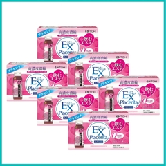 Ltoh EX Placenta - Combo 6 Hộp Nước Uống Tinh Chất Nhau Thai Cừu (Hộp 10 x 50ml)