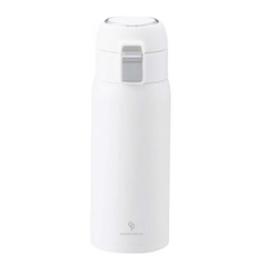 Cleanpowder - Bình Giữ Nhiệt Nắp Bật Cao Cấp 350ml (Màu Trắng)