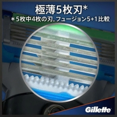 Gillette - Dao Cạo Râu Gillette Fusion ProGlide Nhật Bản 5+1 Lưỡi Kép ( 1 Thân, 2 Lưỡi)