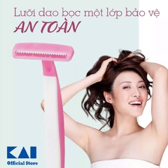 KAI - Dao Cạo Cho Nữ KAI Dành Cho Cơ Thể Cán Chữ T (3 Cây)