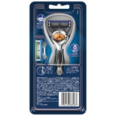Gillette - Dao Cạo Râu Gillette Fusion  Proglide FlexBall Nhật Bản 5 Lưỡi Kép (1 Thân, 2 Lưỡi, 1 Pin)