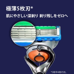 Gillette - Dao Cạo Râu Gillette Fusion  Proglide FlexBall Nhật Bản 5 Lưỡi Kép (1 Thân, 2 Lưỡi, 1 Pin)