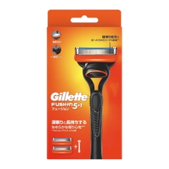 Gillette Fusion - Set Dao Cạo Râu Gillette Fushion 5 Lưỡi Kép (1 Thân + 2 Đầu Thay) Mẫu 4