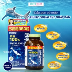 ORIHIRO - Viên uống dầu gan cá mập Orihiro 360 + 30 viên (65 ngày)