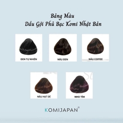 Komi - Dầu Gội Đen Tóc Phủ Bạc Komi 500ml (Brown Black)