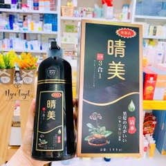 Komi - Dầu Gội Đen Tóc Phủ Bạc Komi 500ml Đen Tự Nhiên