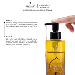 Sakura Beauty Cleansing Oil - Dầu Tẩy Trang 97% Thiên Nhiên 150ml Nhật Bản