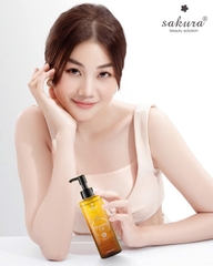 Sakura Beauty Cleansing Oil - Dầu Tẩy Trang 97% Thiên Nhiên 150ml Nhật Bản