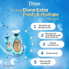 Moist Diane - Dầu Gội Kiểm Soát Dầu Moist Diane Extra Fresh & Hydrate 450ml