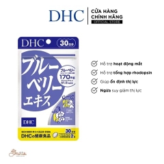 DHC - Viên Uống Việt Quất Bổ Mắt Blueberry Extract Nhật Bản Gói 30 Ngày (60 Viên)