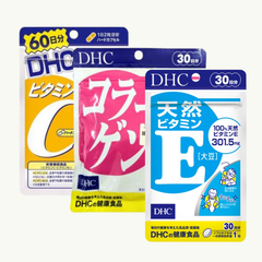 DHC - Combo Tổng Hợp 30 Ngày Nhật Bản (Vitamin C, Vitamin E, DHC Collagen)