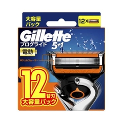 Gillette Fusion - Set 12 Lưỡi Dao Cạo Râu Thay Thế 5 Lưỡi Lép (Mẫu 1)