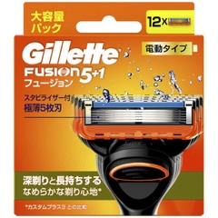 Gillette Fusion 5 - Set 12 Lưỡi Dao Cạo Râu Thay Thế Lưỡi Kép (Mẫu 6)