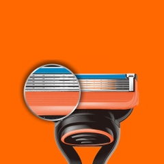 Gillette Fusion - Set 8 Lưỡi Dao Cạo Râu Thay Thế Gillette Fusion 5+1 Lưỡi Kép (Mẫu 2)