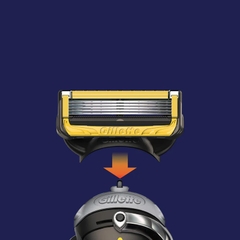 Gillette Fusion - Set 8 Lưỡi Dao Cạo Râu Thay Thế Gillette Fusion 5+1 Lưỡi Kép (Mẫu 3)