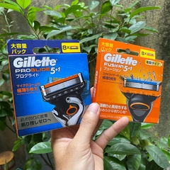 Gillette Fusion - Set 8 Lưỡi Dao Cạo Râu Thay Thế Gillette Fusion 5+1 Lưỡi Kép (Mẫu 4)