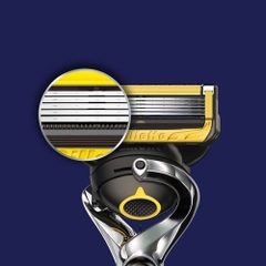 Gillette Fusion - Set Dao Cạo Râu Gillette Fusion 5 Lưỡi Kép ( 1 Thân + 2 Đầu Thay) Mẫu 8
