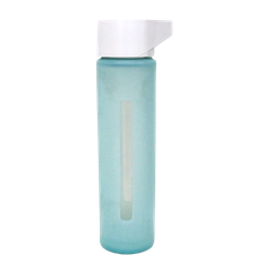 Bình đựng nước thủy tinh cao cấp 470ml (màu xanh)