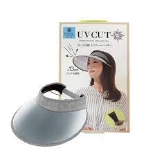 SAKURA_Mũ nửa đầu rộng vành Cool Max 99% UV Cut - UPF 50+ (vành màu xám)