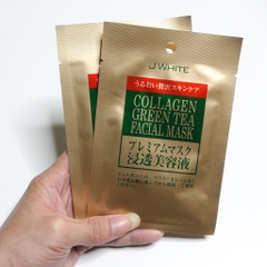 Japan - Đắp Mặt Nạ Tinh Chất Collagen Trà Xanh J'White 25g