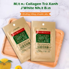Japan - Đắp Mặt Nạ Tinh Chất Collagen Trà Xanh J'White 25g