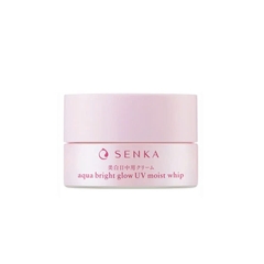 Senka - Kem Dưỡng Trắng Da Chống Nắng Ban Ngày Senka Aqua Bright Glow UV Moist Whip SPF25+/PA++ 50g