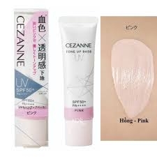 CEZANNE_Kem lót Cezanne UV chống nắng SPF50+/PA ++++ tuýp 30g tông trắng hồng