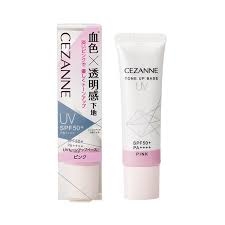 CEZANNE_Kem lót Cezanne UV chống nắng SPF50+/PA ++++ tuýp 30g tông trắng hồng