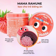 Mama Ramune - Kẹo Biếng Ăn Cho Bé Mama Ramune Vị Dâu 200 Viên (Mẫu Mới)