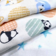 Kyowa - Khăn Mặt Xô Siêu Thấm Hút Mẫu Thỏ Organic Pile & Gauze