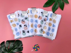 Kyowa -  Khăn Mặt Xô Siêu Thấm Hút Mẫu Gấu Trúc Organic Pile & Gauze