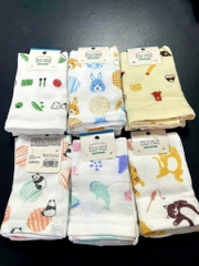 Kyowa -  Khăn Mặt Xô Siêu Thấm Hút Mẫu Gấu Trúc Organic Pile & Gauze