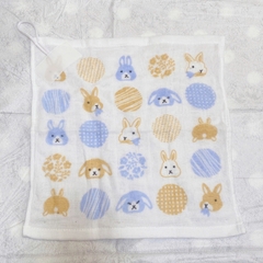 Kyowa - Khăn Mặt Xô Siêu Thấm Hút Mẫu Thỏ Organic Pile & Gauze