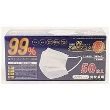 Khẩu trang vải không dệt chống UV & kháng khuẩn 50pcs ( trắng )