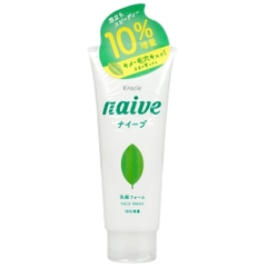 Kracie - Sữa Rửa Mặt Naive Kracie Chiết Xuất Trà Xanh Cho Da Dầu Mụn 143g