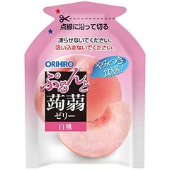 Thạch trái Cây Orihiro vị xoài & đào 240g (20g x 12 cái) - Hàng Nhật nội địa