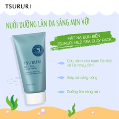 Tsururi - Mặt Nạ Bùn Biển Tsururi Mild Sea Clay Pack 150g
