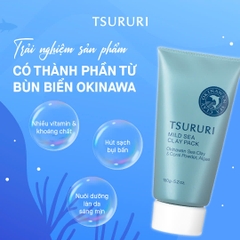 Tsururi - Mặt Nạ Bùn Biển Tsururi Mild Sea Clay Pack 150g