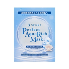 Senka - Mặt Nạ Dưỡng Ẩm Sáng Mịn Senka Perfect Aqua Rich Mask Luminous Moist 21g
